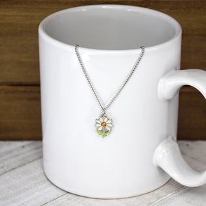 Laugh Daisy Necklace - Silver Finish