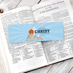 All Things Through Christ 2023 Youth Theme 2X6" Bookmark for The Church of Jesus Christ of Latter-day Saints