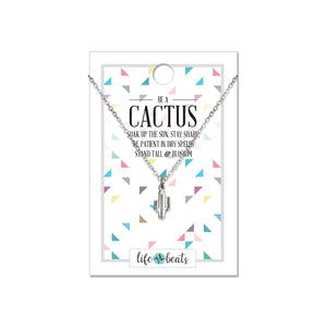 Be A Cactus Dainty Necklace (Gold or Silver)