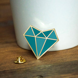 Self Love Diamond Heart - Enamel Pin