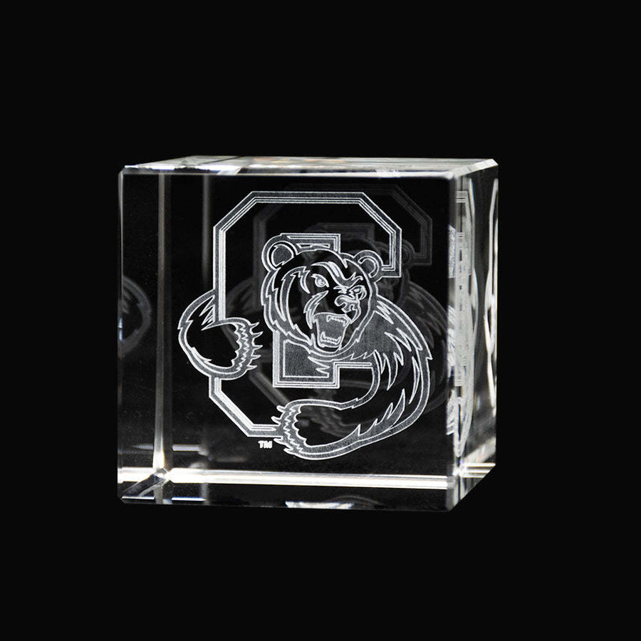Cornell Laser Engraved Crystal Cube