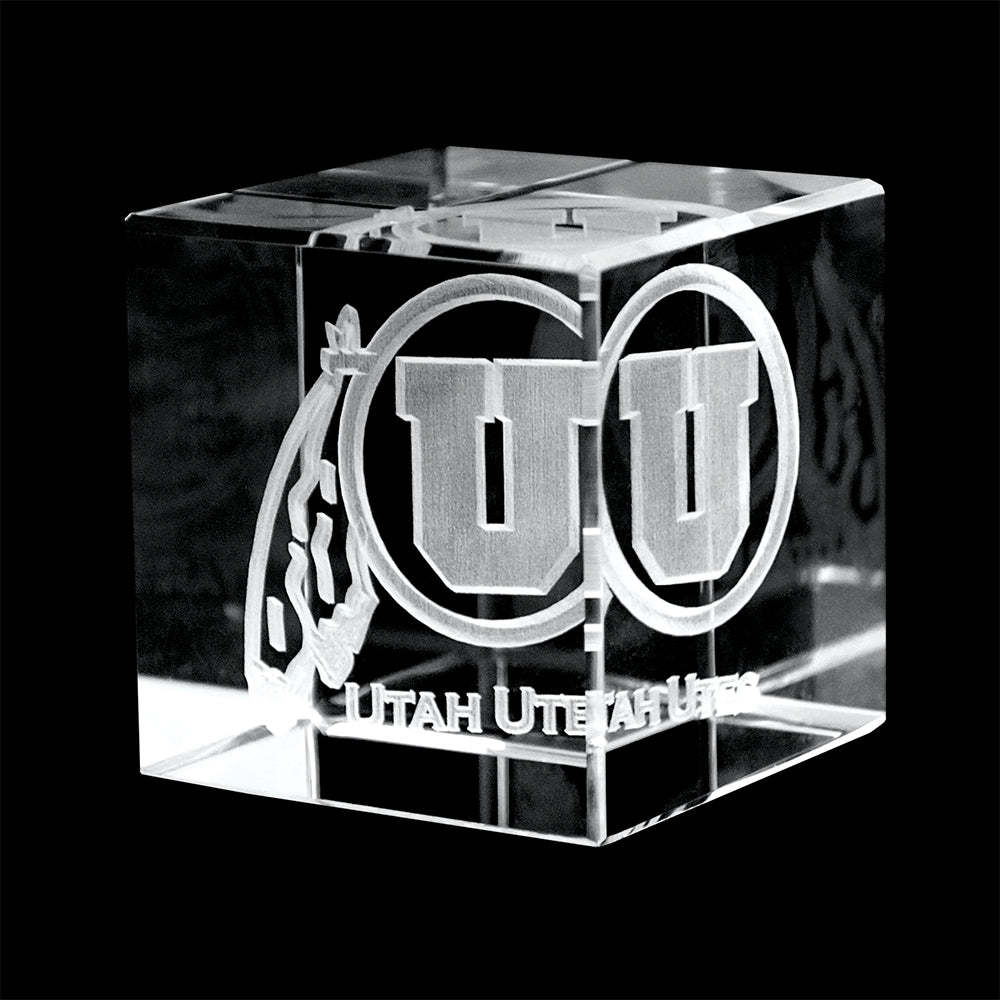 University of Utah Utes Crystal Cube
