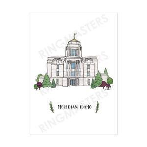 Brigham City Utah Temple 5x7 Print