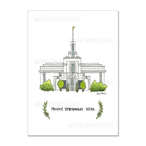 Brigham City Utah Temple 5x7 Print