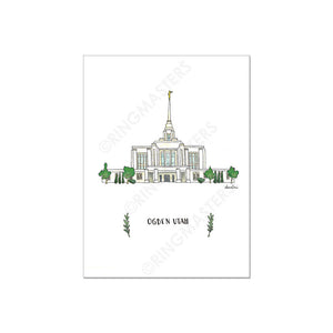 Brigham City Utah Temple 5x7 Print