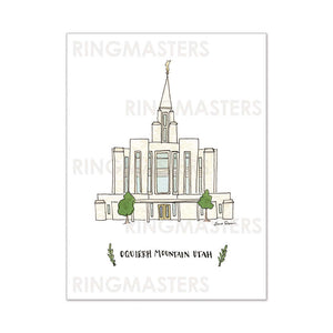 Brigham City Utah Temple 5x7 Print