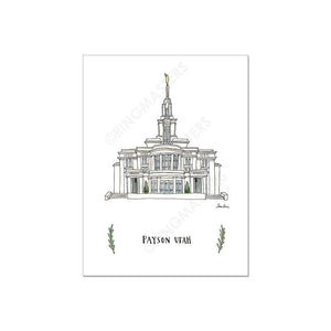 Brigham City Utah Temple 5x7 Print