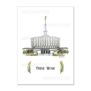 Brigham City Utah Temple 5x7 Print