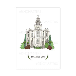 Brigham City Utah Temple 5x7 Print