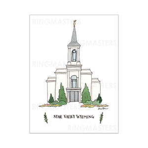 Brigham City Utah Temple 5x7 Print