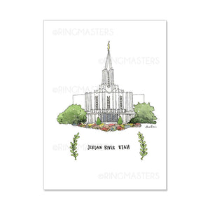 Brigham City Utah Temple 5x7 Print