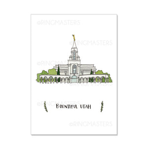 Brigham City Utah Temple 5x7 Print