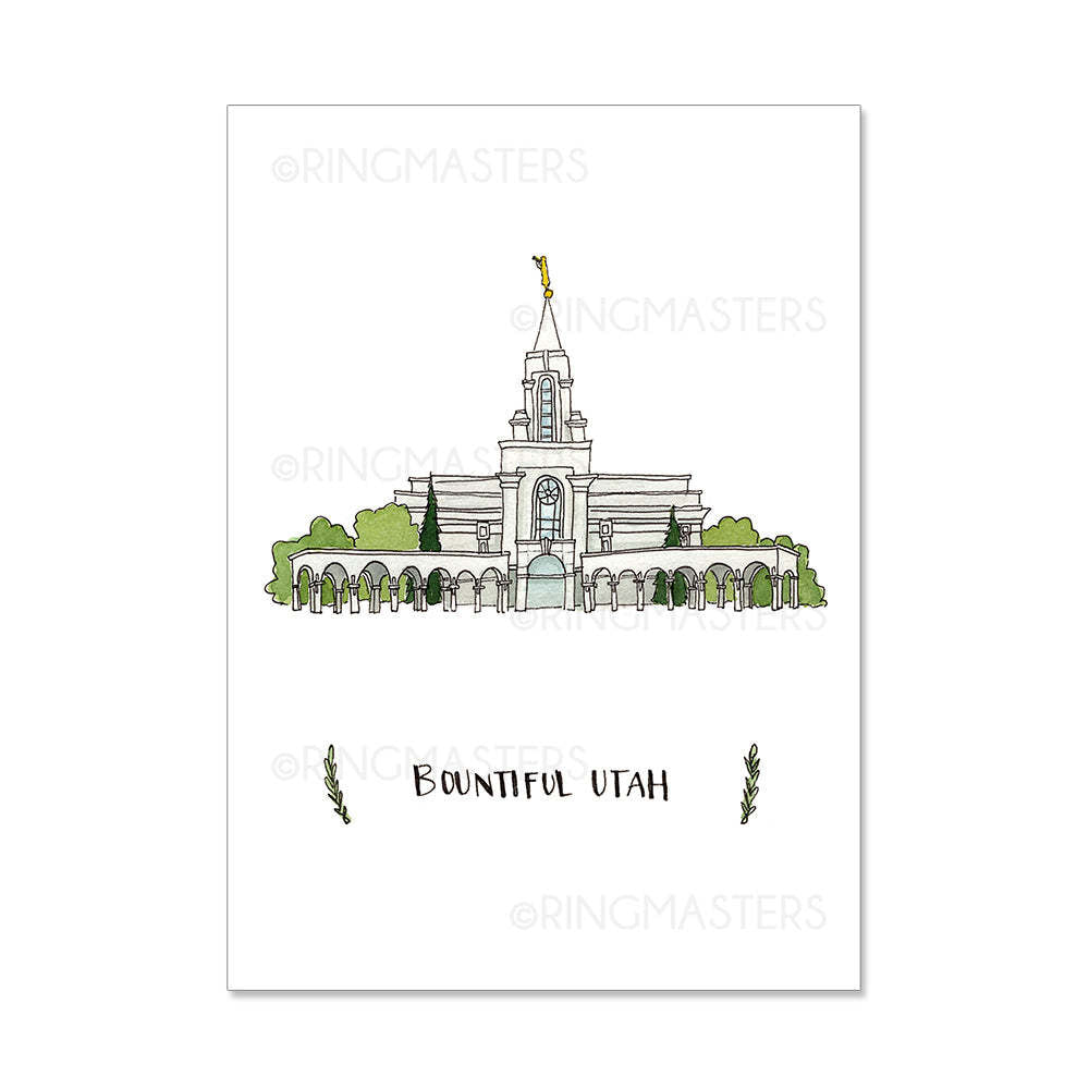 Brigham City Utah Temple 5x7 Print