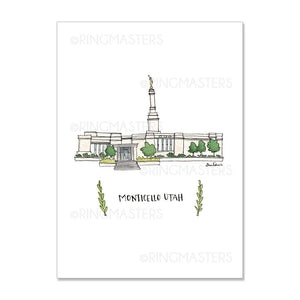 Jordan River Utah Temple 5x7 Print