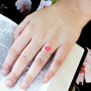 Adjustable Bee Silver Colored Ring by Ringmasters