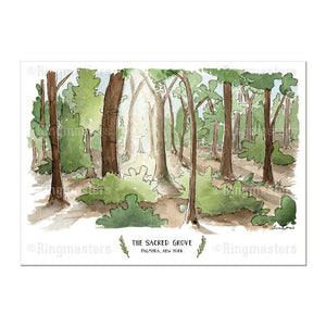 Bountiful Utah Illustration Print - by Laura Davies