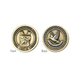 Boy Baptism Collectible challenge coin Latter-day saint baptism gift