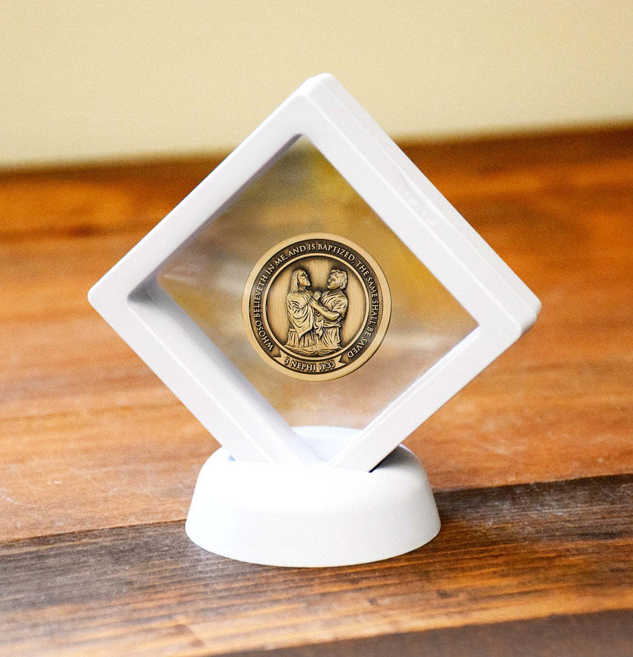 Boy Baptism Collectible challenge coin Latter-day saint baptism gift