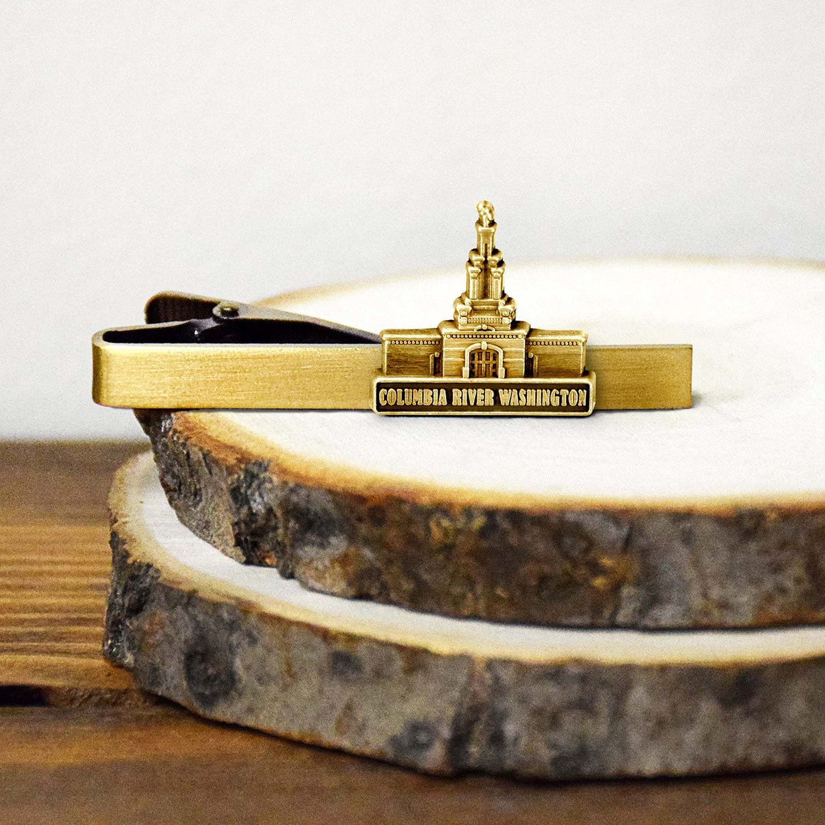Columbia River Washington Temple Tie Bar
