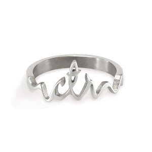 CTR Cursive Ring - Stainless Steel