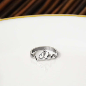 CTR Cursive Ring - Stainless Steel