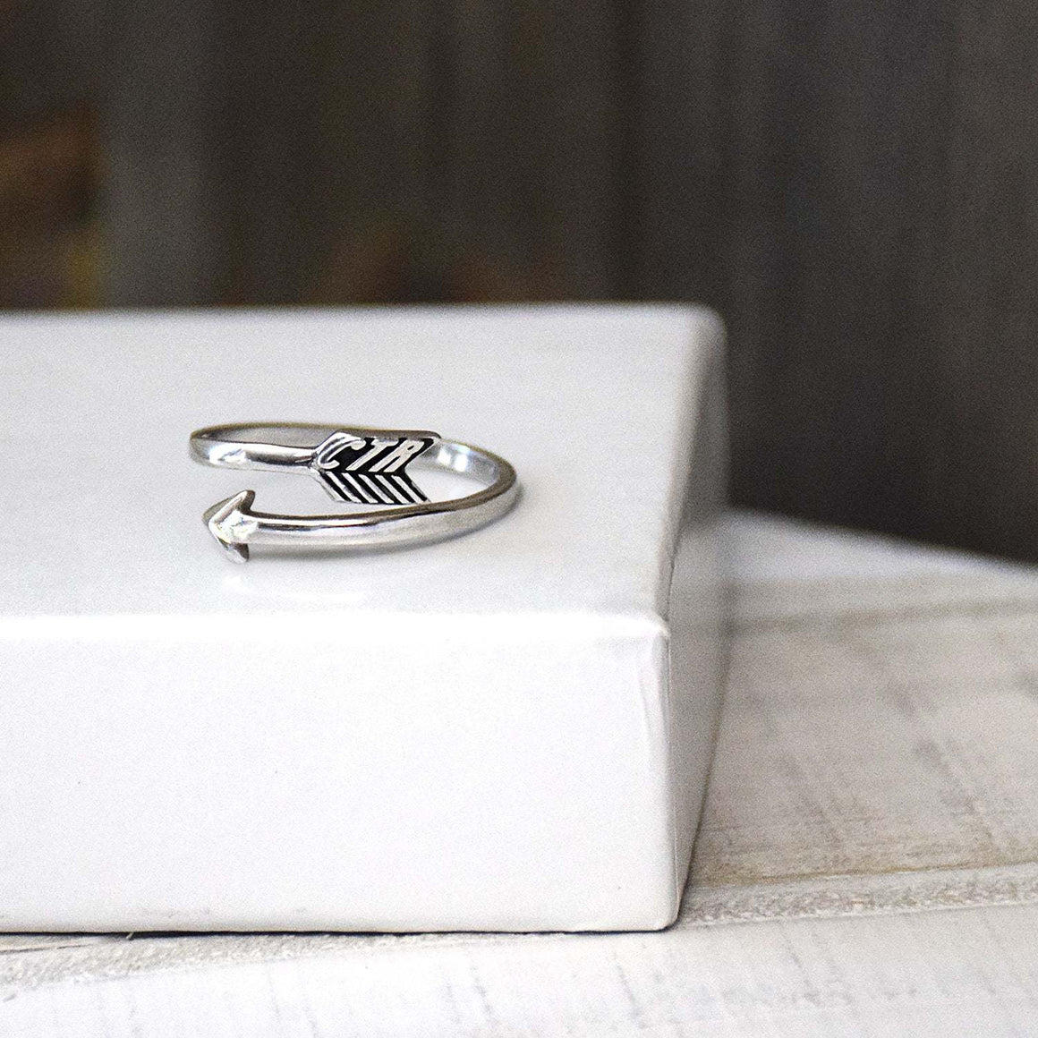 CTR Designer Arrow Ring - Stainless Steel