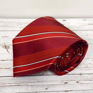 CTR Red Stripe Microfiber Necktie