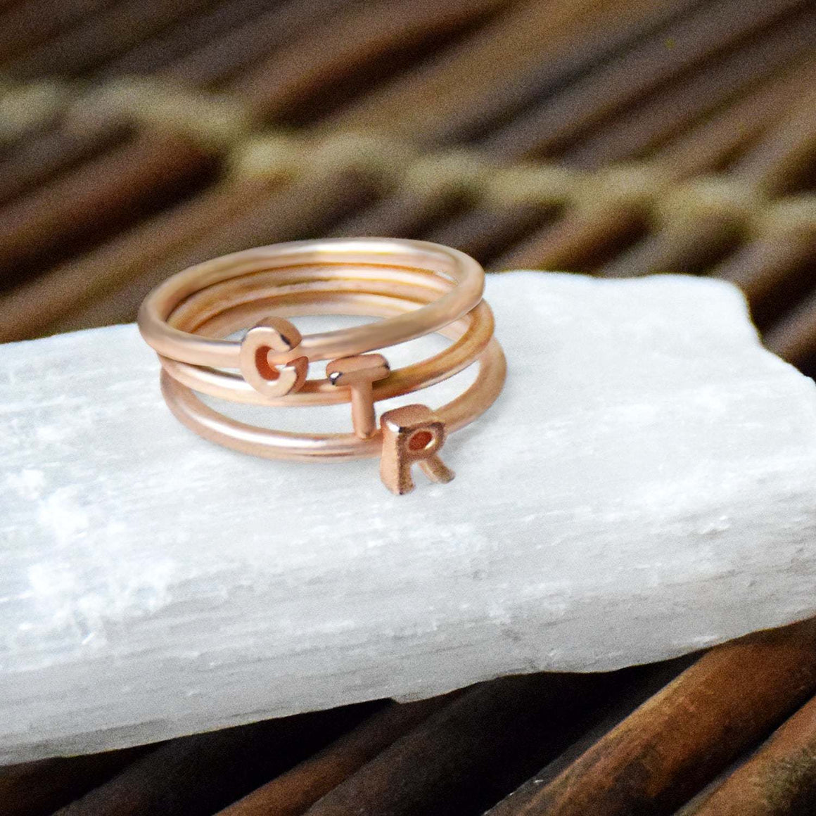 CTR Stackable Letters Ring