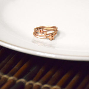 CTR Stackable Letters Ring