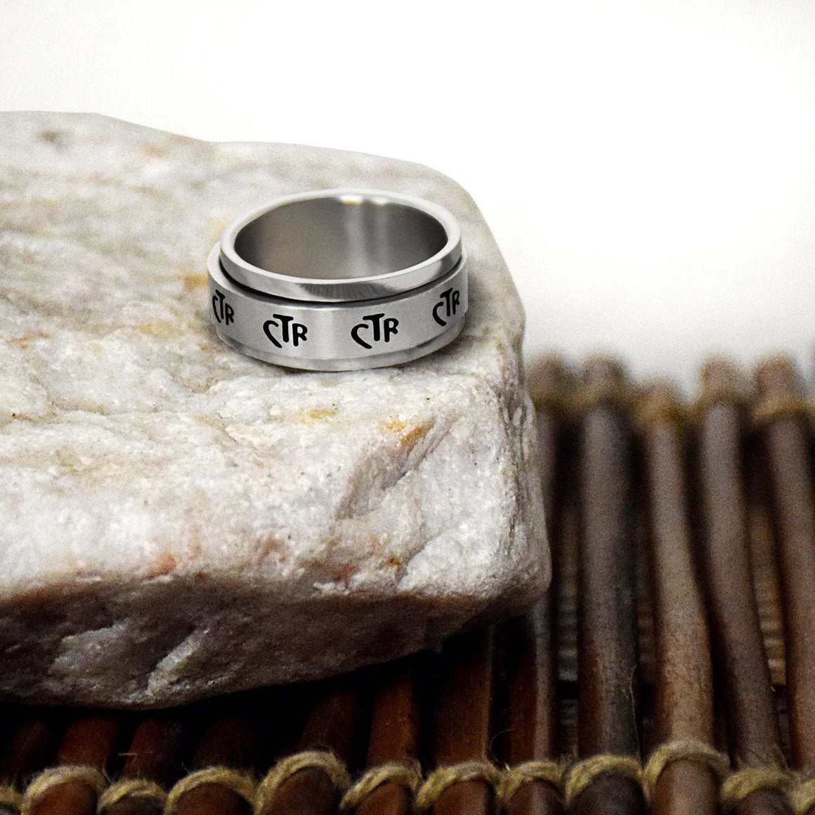 CTR Wide Spinner Ring - Stainless Steel
