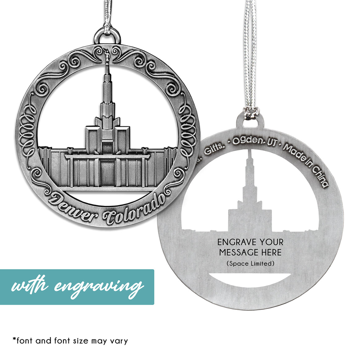 Denver Colorado Temple Ornament