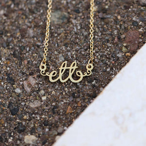 Endure To The End - ETTE Script necklace