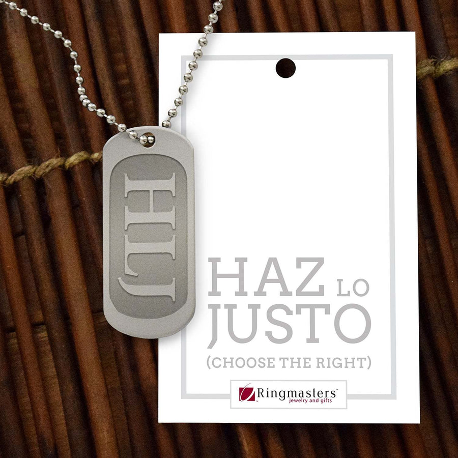 HLJ or Choose The Right in Spanish - Regular Size Dog Tag