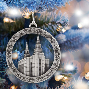 Kansas City Missouri Temple Ornament