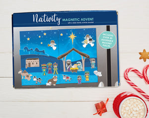 Nativity Magnetic Advent Calendar with a daily family activity booklet