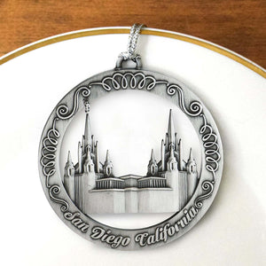San Diego California Temple Ornament