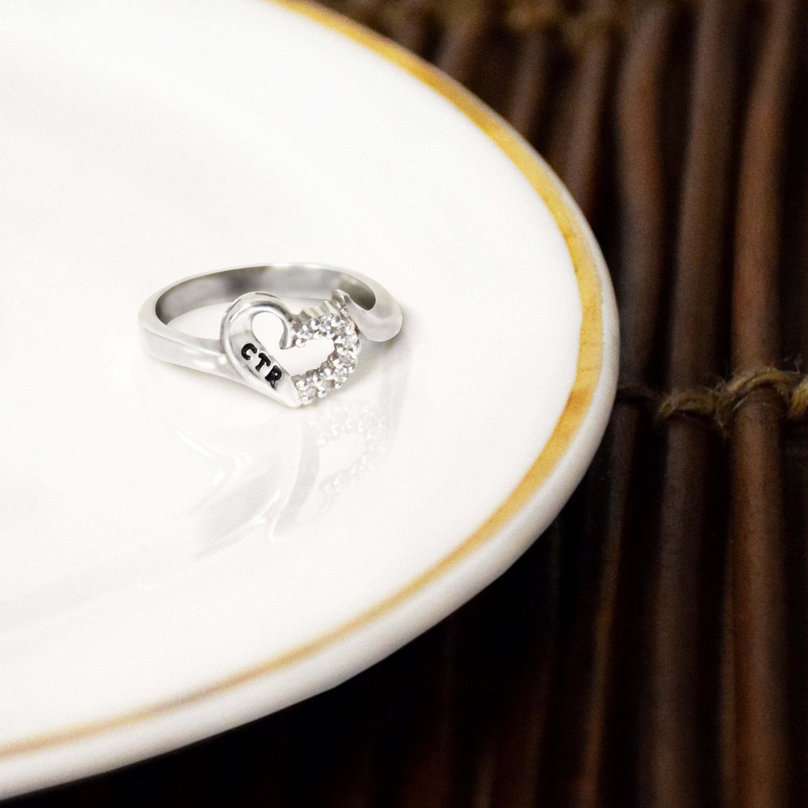 Sweetheart CTR Ring - Sterling Silver