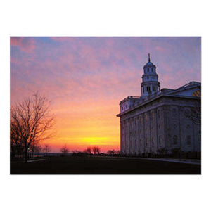 Nauvoo Illinois Temple Sunset 5x7 Print by Ringmasters