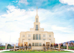 Ogden Utah Temple Day 3x4 Print by Ringmasters