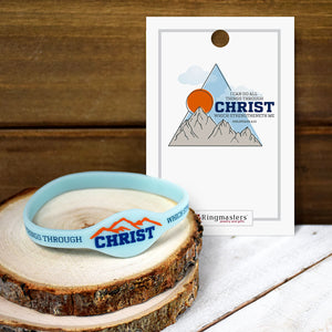 All Things Through Christ 2023 Youth Theme Silicone Bracelet for The Church of Jesus Christ of Latter-day Saints