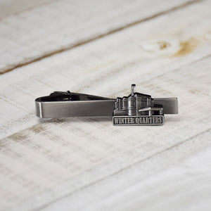 Winter Quarters Temple Tie Clip Silver