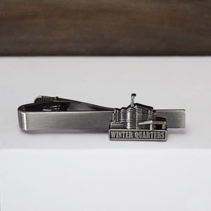 Winter Quarters Temple Tie Clip Silver