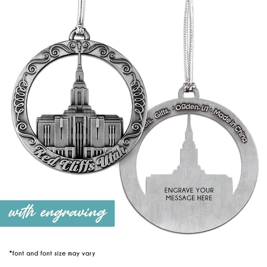 Red Cliffs Utah Temple Ornament