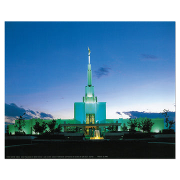 Photo,Temple,Denver,Dusk,8x10