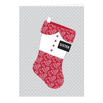 Card, Sister Stocking