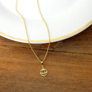 Dainty Liahona Gold Necklace