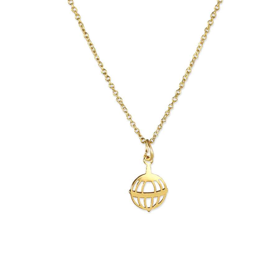 Dainty Liahona Gold Necklace