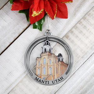 Manti Utah Color Temple Ornament