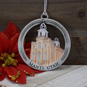 Manti Utah Color Temple Ornament