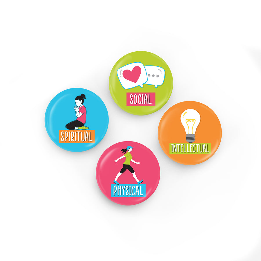 Youth Program Goal Button Set 4 Pack